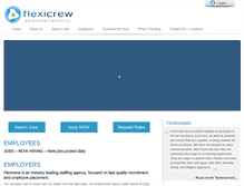 Tablet Screenshot of flexicrew.com